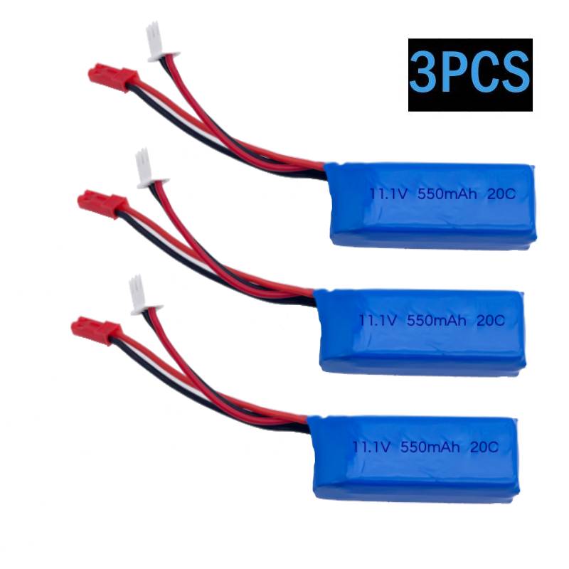 Shelly Plug - 3PCS 20C 3S 11.1V 550mAh Batteria
