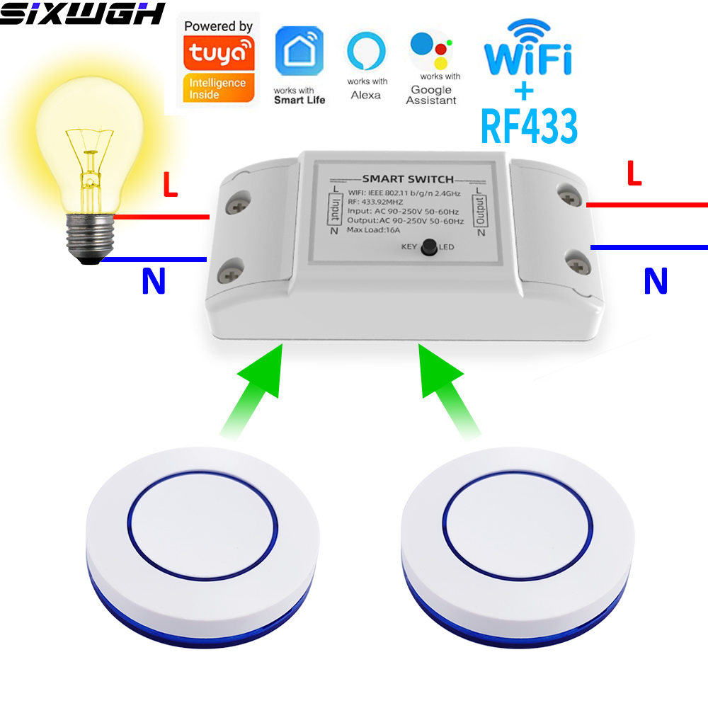 Smart Relay Tuya - Interruttore Intelligente WiFi Tuya 16A, Controllo