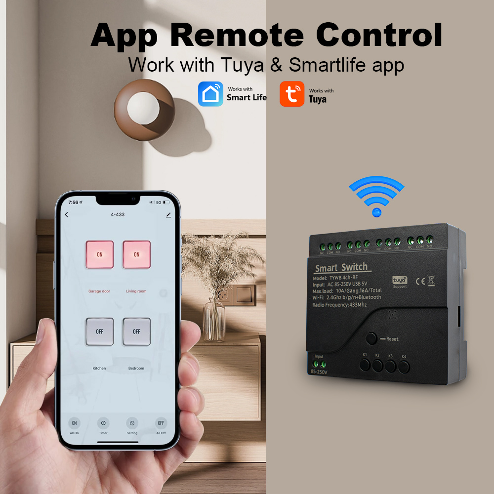 4CH Tuya Smart Wifi Switch Mod - Tuya 4 Channel recensione e prezzo